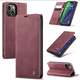 Чохол-книжка CaseMe з нубуку для iPhone 13 mini Бордовий - зображення 2