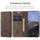Чохол-книжка CaseMe із нубуку для Samsung S23 Plus Темно-коричневий - зображення 4