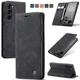 Чехол-книжка CaseMe из нубука для Samsung S23 Чёрный - изображение 11