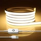 Гнучка світлодіодна стрічка LED USB 100 см з сенсорним димером. Неонова підсвітка для декору Neon Flex Touch Dimmer Warm White - зображення 2
