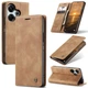 Чохол-книжка CaseMe із нубуку для Xiaomi Poco F6 Світло-коричневий - зображення 3