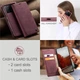 Чехол-книжка CaseMe из нубука для Xiaomi Poco X6 Pro 5G Бордовый - изображение 4
