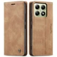 Чохол-книжка CaseMe із нубуку для Xiaomi 14T Світло-коричневий - зображення 8