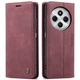 Чехол-книжка CaseMe из нубука для Xiaomi Redmi 14C Бордовый - изображение 5
