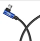 Кабель Baseus MVP Elbow microUSB CAMMVP-A03 (L Shape) Blue 1м - изображение 2