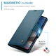 Чехол-книжка CaseMe из нубука для Samsung A05s Бирюзовый - изображение 2
