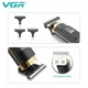 Триммер для стрижки и окантовки волос VGR V-985 Professional, 4 насадки, LED Display Turbo режим - изображение 5