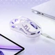 Геймерська акумуляторна, бездротова (Bluetooth + 2,4G), миша GravaStar M1 Pro, magnesium alloy body, PAW3395 ,RGB, Lavender Purple (GRAVASTARM1PRO_PL) - изображение 6