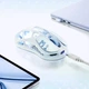 Геймерська акумуляторна, бездротова (Bluetooth + 2,4G), миша GravaStar M1 Pro, magnesium alloy body, PAW3395 ,RGB, Ice Blue (GRAVASTARM1PRO_Blue) - изображение 6