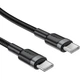 Кабель Acefast C22-03 USB 2.0 Type-C M-M 1.2м 60W aluminum alloy Black (6974316285137) - изображение 3