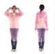 Плащ-дощовик одноразовий 120х65см розмір М Pink - изображение 5