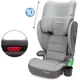 Детское автокресло Kidwell WestonS I-Size ISOFIX Light grey бустер для детей ростом 100-150 см, широкое автокресло с изоффиксом автокресло бустер детское Isofix для авто от 15 до 36 кг - изображение 6