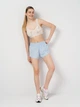 Спортивные шорты женские Nike One 2N1 Short DX6012-441 XL Lt Armory Blue/Reflective Silv (0196974986669) - изображение 3