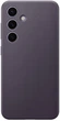 Чехол противоударный кожаный Vegan Leather Case для Samsung Galaxy S24 (S921) Dark Violet - изображение 1
