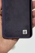 Чехол противоударный кожаный Vegan Leather Case для Samsung Galaxy S24 (S921) Dark Violet - изображение 4