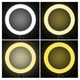 Кольцевая светодиодная лампа Ring Light 20 см с держателем для телефона штатив 2м селфи кольцо для блоггеров - изображение 8