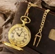 Годинник кварцовий кишеньковий на ланцюжку в стилі vintage з декором круглий колір золотистий матеріал метал - изображение 5