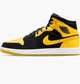 Кросівки Air Jordan 1 Mid Se Black/Yellow HJ6654-071 47 - зображення 1