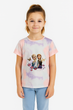 Детская футболка для девочки "Холодное сердце" (Frozen) Эльза и Анна, Tie-Dye 140 - изображение 1