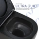 Унитаз подвесной Qtap Jay Ultra Quiet 485х360х320 мм, Matt Black, сиденьем Slim Duroplast/ Soft-close/ Quick Relase QT07335177MB - изображение 5
