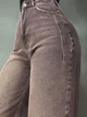 Джинси жіночі Its Basic 2499-2 WIDE LEG палаццо з виточками 40 коричневі - зображення 2