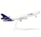 Модель літака 1:300 McDonnell Douglas MD-11 FedEx Express, лита, металева модель вантажного авіалайнеру 20 см - зображення 7