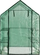 Теплиця парник для рослин Helper HP‑1127 143×143×195 см зелена з полицями з обох сторін садова конструкція для розсади квітів та овочів поліетиленовий парник міні теплиця для дачі та городу - зображення 2