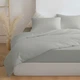 Комплект постільної білизни Zastelli Полуторний 145×210 см 14-4203 Light Grey/Light Grey бавовняна жатка Сірий (2555000013621) - зображення 1