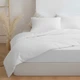 Комплект постельного белья Zastelli Евро 200х220 см White/white хлопковая жатка Белый (2555000013676) - изображение 1