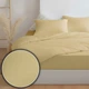 Комплект постельного белья Zastelli Полуторный 145х210 см 12-0712 Vanilla/Vanilla хлопковая жатка Ванильный (2555000013614) - изображение 2