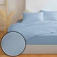 Комплект постельного белья Zastelli Двуспальный 175х210 см 14-4121 Blue Bell/Blue Bell хлопковая жатка Голубой (2555000013737) - изображение 2
