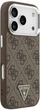 Панель Guess 4G Triangle Logo MagSafe для Apple iPhone 17 Pro Brown (3666339517618) - зображення 4