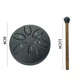 Глюкофон Miwayer 3" 8см 6 нот Night Black Язичковий барабан з паличкою для релаксації медитації та йоги - зображення 3