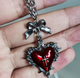 Цепочка Fashion Jewerly сердце с крестами и бантиками в готическом стиле, бижутерия серебристый цвет, 40+5 см (SVS) - изображение 3