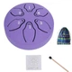 Глюкофон Miwayer 3" 8см 6 нот Fialk Violet Язычковый барабан с палочкой для релаксации медитации и йоги - изображение 1