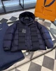 Чоловічий пуховик Louis Vuitton з капюшоном, короткий, синій, натуральний пух 2XL - зображення 8