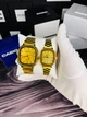 Парный набор часов Casio A-168 Gold-Gold | Мужской и женский | Подарок для влюбленных - изображение 2