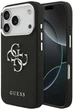 Etui plecki Guess Grained Big 4G Classic Logo do Apple iPhone 17 Pro Max Black (3666339518103) - obraz 1
