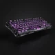 Клавіатура механічна GravaStar Mercury V75 Lite 80keys, Magnetic Blackcore, USB-A, RGB, Transparent Black - зображення 14