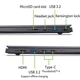 Ноутбук Acer Swift X 14 SFX14-73G 14.5" 2.8K OLED, Intel U9-285H, 32GB, F2TB, NVD5070-8, Win11, сірий (NX.J81EU.003) - зображення 2