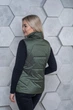 Осенний женский жилет большого размера UF-fashion 121-2-МО 42 хаки - изображение 3