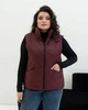 Жіноча жилетка весняна великого розміру UF-Fashion 00115-mt 50 бордовий - зображення 1