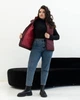 Жіноча жилетка весняна великого розміру UF-Fashion 00115-mt 50 бордовий - зображення 4