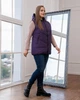 Женский демисезонный жилет большого размера UF-fashion 00125-mt 54 сиреневый - изображение 2