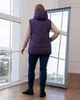 Женский демисезонный жилет большого размера UF-fashion 00125-mt 54 сиреневый - изображение 3