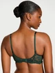 Кружевной комплект белья Victoria's Secret Бюстгальтер балконет 75D(34D) и Трусики бразилианы с низкой посадкой S Изумрудный - изображение 3