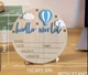 Дерев'яна метрика для новонародженого Hello world повітряна куля 15см - изображение 2