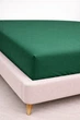 Простыня на резинке по периметру Ecotton SB-186 Dark Green Фланель 140х200 см (25569_000) - изображение 1