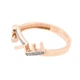 Золоте кільце "LOVE" з фіанітами KK11560 Діамант, 18 розмір - зображення 3