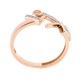 Золоте кільце "LOVE" з фіанітами KK11560 Діамант, 18 розмір - зображення 4